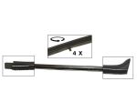 Fensterschachtdichtung links 4 Clips VW Käfer 04.68-85 vergl. 111837476 111837476A Fensterdichtung Schachtdichtung